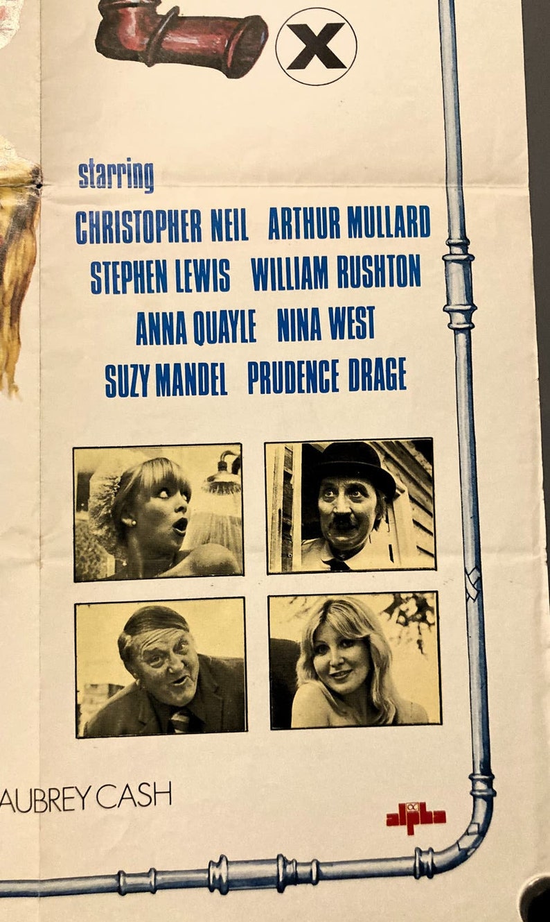 Adventures of a Plumber's Mate - Vintage Original Quad Film Poster image 6