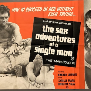 The Sex Adventures of a Single Man - Vintage Original Quad Film Poster