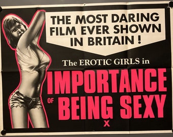 Importance of Being Sexy - Vintage Original Quad Film Poster