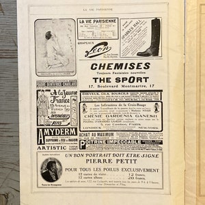 Revista Vintage La Vie Parisienne - Abril 1919 - 57 Annee, No. 16 imagen 2