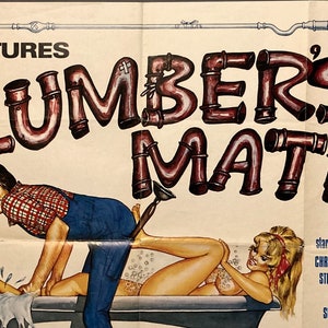 Adventures of a Plumber's Mate - Vintage Original Quad Film Poster image 7