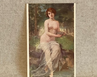 Vintage Salon de Paris Postcard - Gaston Gérard - "Le Nid" - #12424