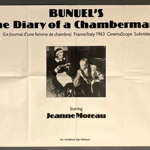 The Diary of a Chambermaid - Vintage Original Film Poster