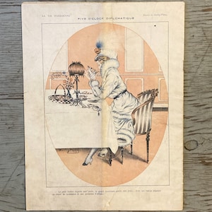 Revista Vintage La Vie Parisienne - Abril 1919 - 57 Annee, No. 16 imagen 4