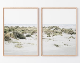 Neutral Beach Wall Art, 2 piece wall art, Beach Print, Coastal Art, Beachy Prints, Boho Decor, Beach House Wall Art, Ocean Picture,