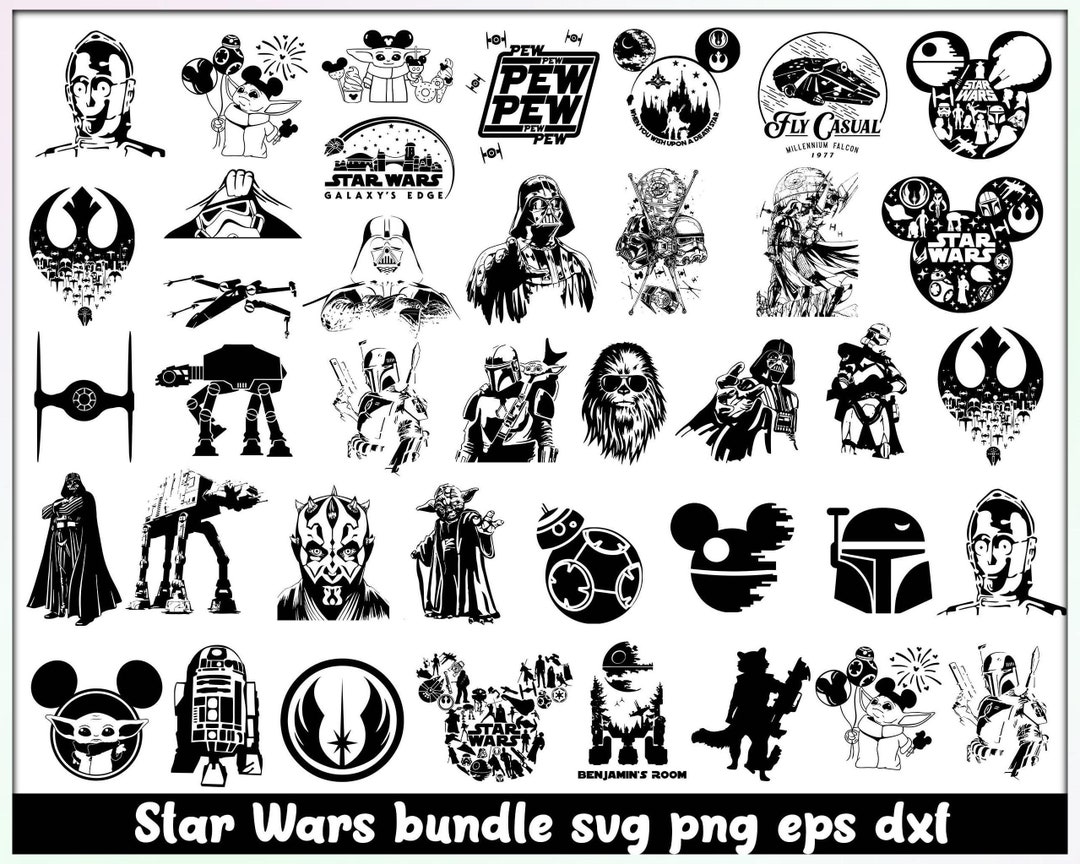 Star Wars Svg, Starwars Svg Bundle, Layered, Star Wars Png, Svg Files