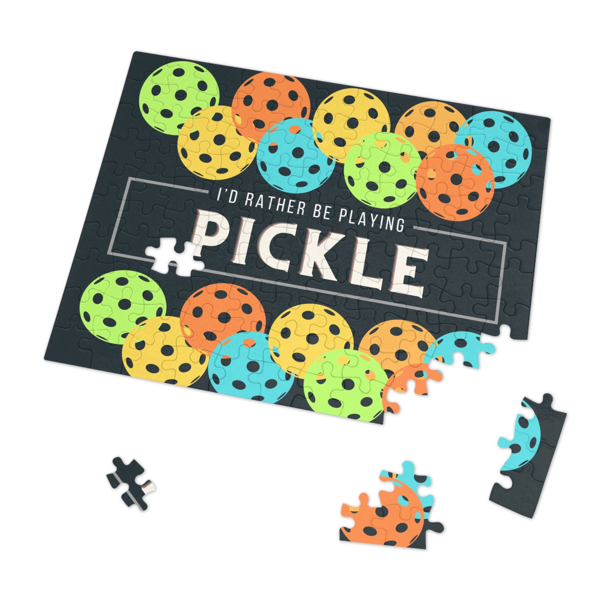 Pickleball Jigsaw Puzzle various Sizes Etsy