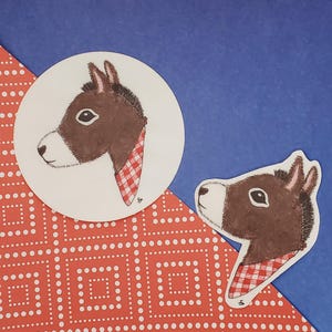 Adesivo de vinil com estampa de burro para garrafas de água, carros, laptops, diários, Kindle e presentes