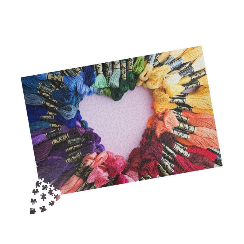 Colorful Embroidery Floss Puzzle - Vibrant Thread Craft Jigsaw ...