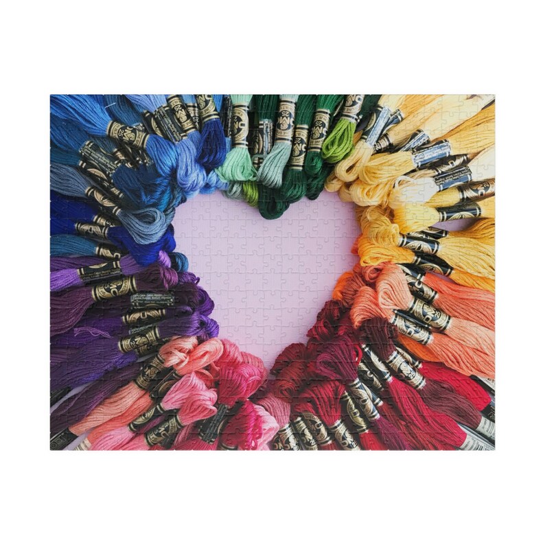 Colorful Embroidery Floss Puzzle - Vibrant Thread Craft Jigsaw ...