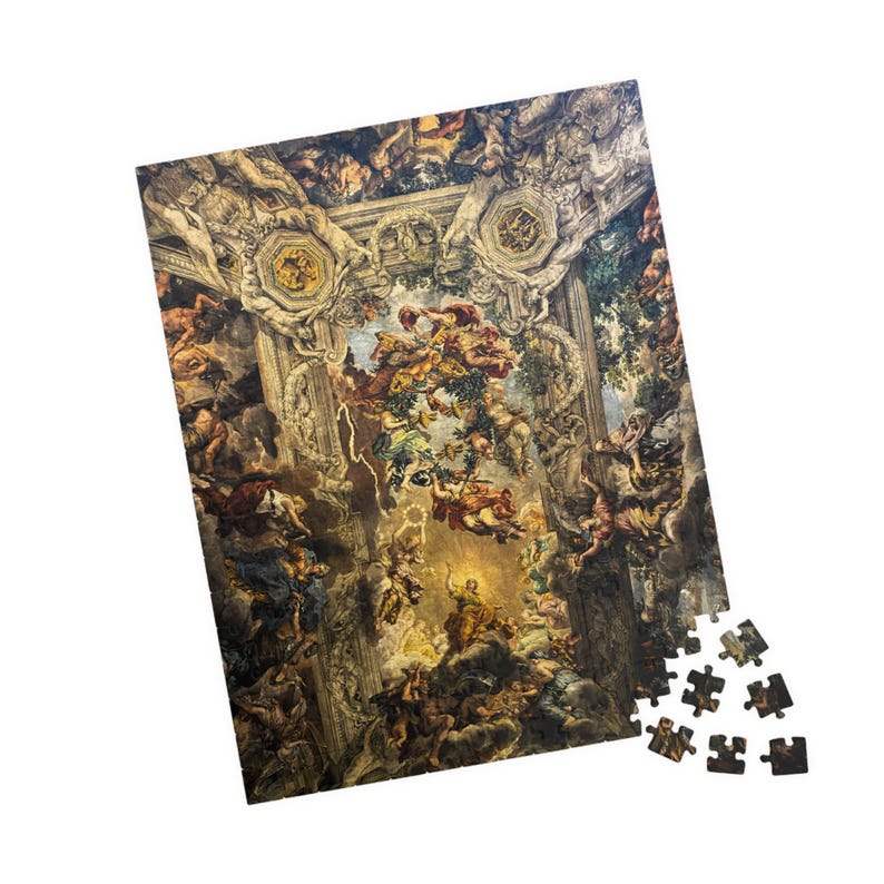 Triumph of Divine Providence Puzzle - Baroque Ceiling Fresco Jigsaw ...