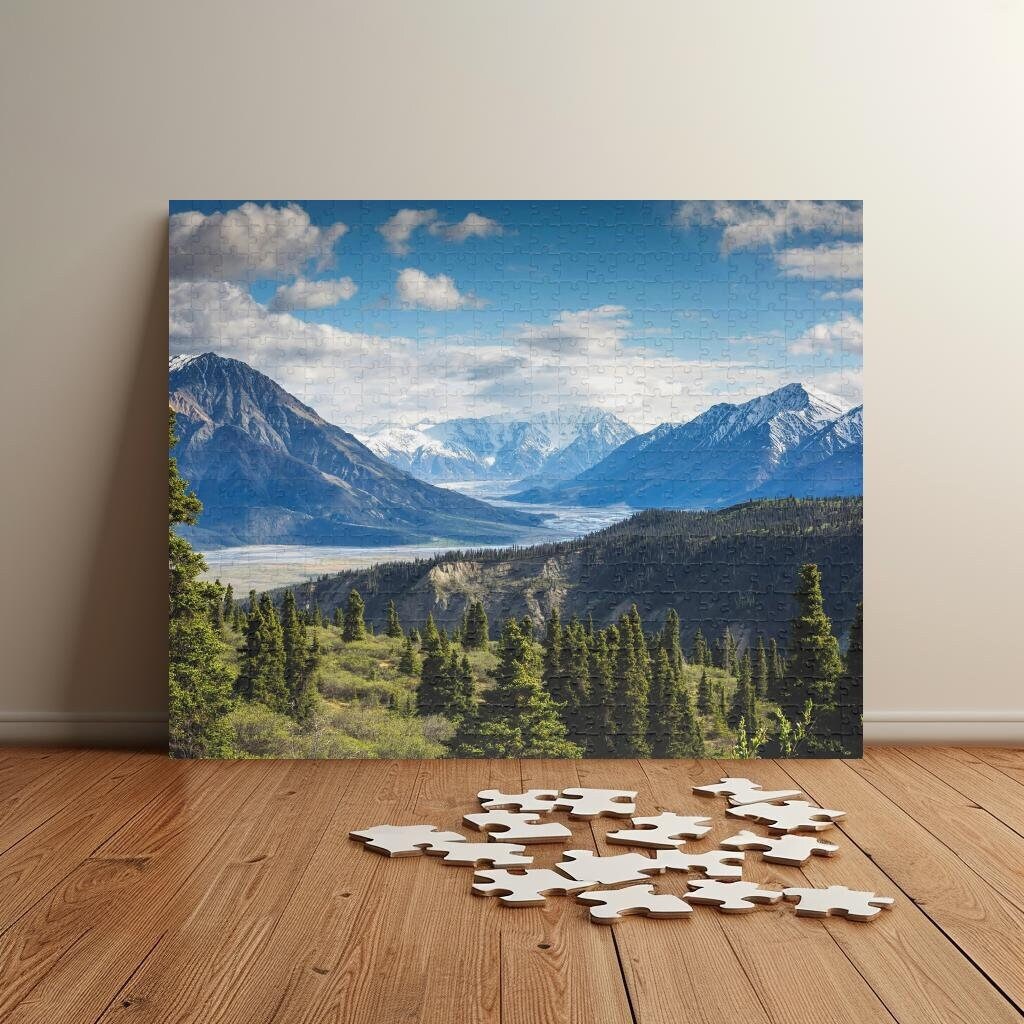 Yukon Valley Panorama Puzzle - Breathtaking Mountain
