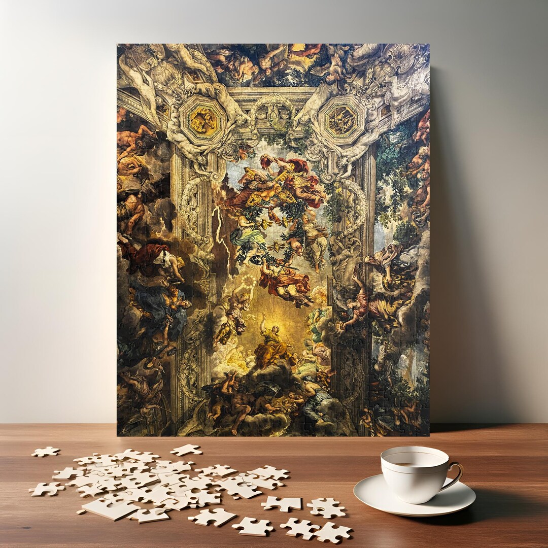 Triumph of Divine Providence Puzzle - Baroque Ceiling Fresco Jigsaw ...