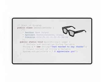 Thank You Gift to Recognize Employees or a Good Friend, Personalized for a Coder or Programmer, Show Appreciation to Your Developer in Code