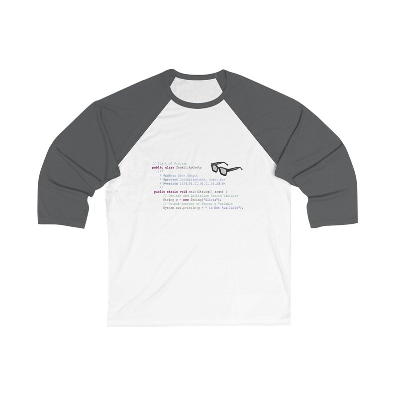 Baseball Tee for Coders or Geeks