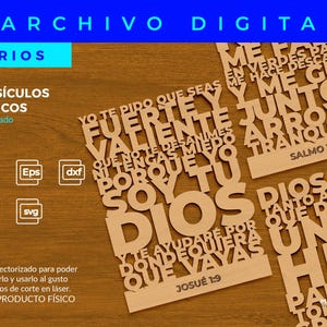 CITA BIBLICA LASER, archivo digital para corte láser, citas bíblicas, archivo cortado con láser.