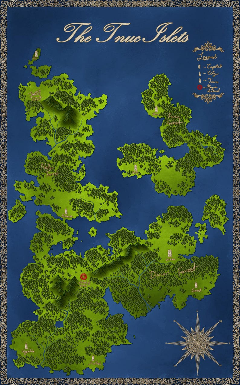 Custom Fantasy Map Commissions - Etsy