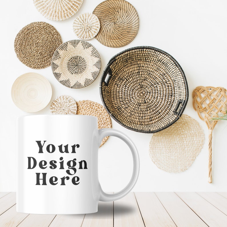 100+ platt lay mockup-paket png digitala bakgrunder för Canva och POD bohemisk blommig minimalistisk rustik bordsskiva bänkskiva mysig stuga kärna bild 3