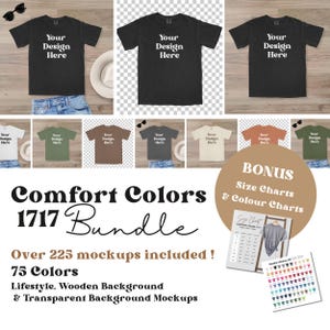 Comfort Colors 1717-modelbundel: T-shirtmodellen (digitale download)