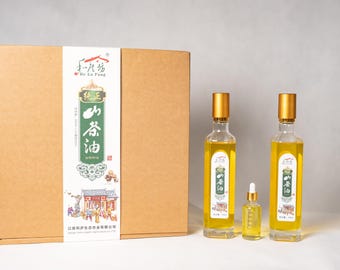 He Lu Fang Cold Pressed Organic Camellia Oil - 100% Edible -  1L/ 34OZ