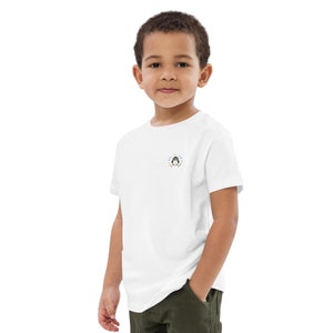 T-shirt dla dzieci z bawełny organicznej, codzienny krój, koszulka unisex, wygodna koszulka, codzienny ubiór