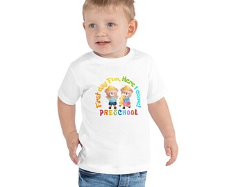 First Day Fun Preschool Tee: Soft Cotton Toddler T-Shirt