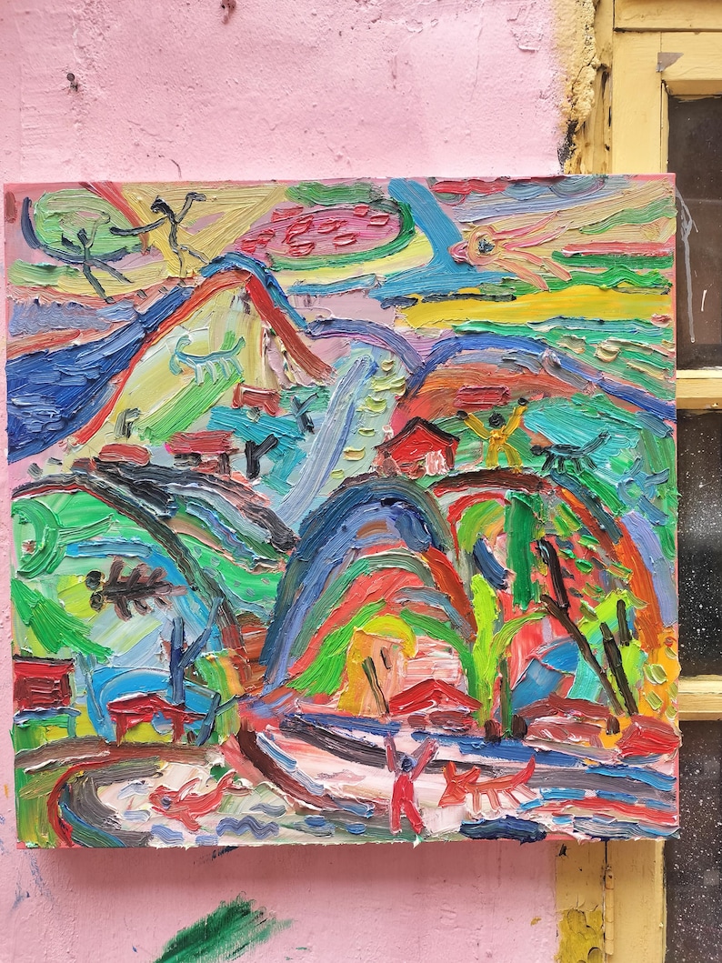 Oil Painting, Hand Painted Abstract Art Wall Decoration,framed Canvas