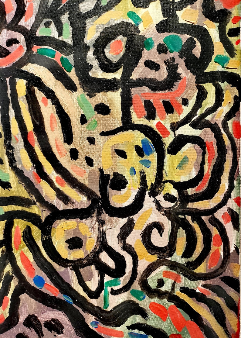 Oil Painting, Hand Painted Abstract Art Wall Decoration,framed Canvas