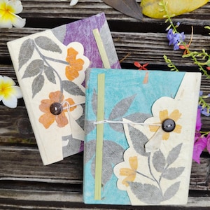 Quaderno fatto a mano, diario personalizzato, regalo speciale, quaderno cucito a mano, regalo per scrittori, formato tascabile, diario vintage, L11,5 x 15 cm