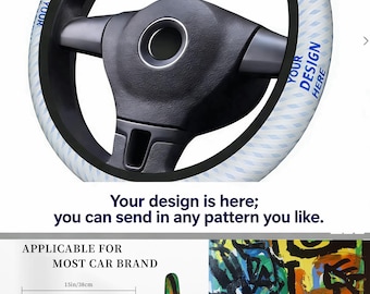 Coprivolante personalizzato con grafica – Regalo personalizzato per auto