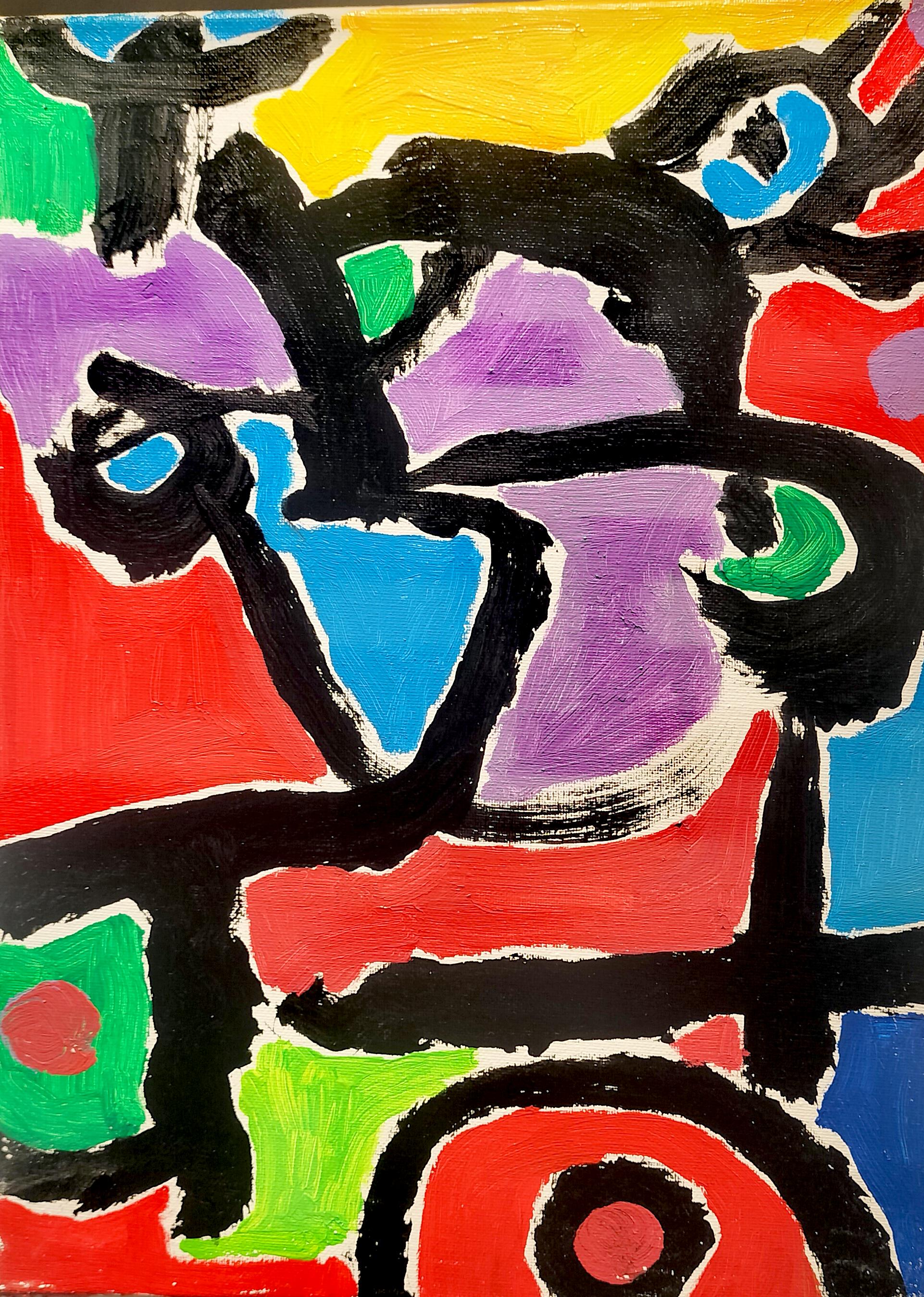 Hand Painted Abstract Oil Painting: Framed Canvas Wall Art - Etsy