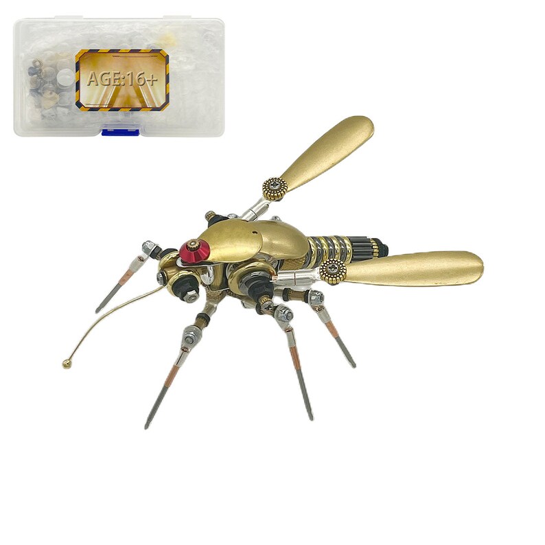 Mosquito Steampunk Insect Metal Model Kits Mechanical Crafts for Home ...
