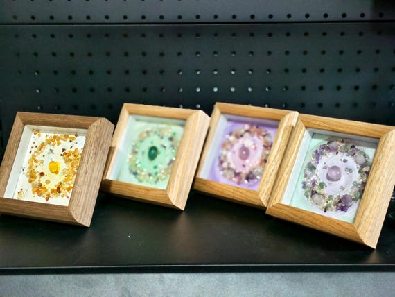 Handmade Crystal Art Set, Four Realms Portal Decor (12x12cm)