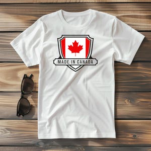 Gemaakt in Canada T-shirt, Canadian Pride Maple Leaf T-shirt