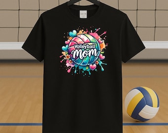 Maglietta colorata per mamma di pallavolo - Abbigliamento alla moda per il giorno della partita