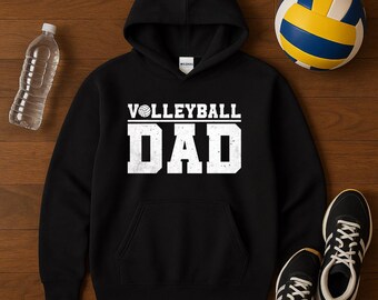Beachvolleyball Papa Hoodie, sportliche Baumwollmischung, Vatertagsgeschenk