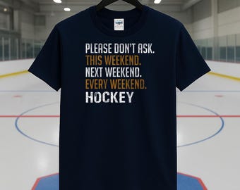T-shirt drôle de fan de hockey | Cadeau week-end pour amateur de hockey