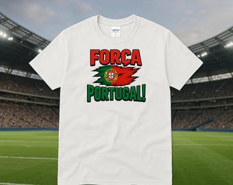 Força Portugal T-Shirt | World Soccer Fan Tee I Portugal Football Shirt