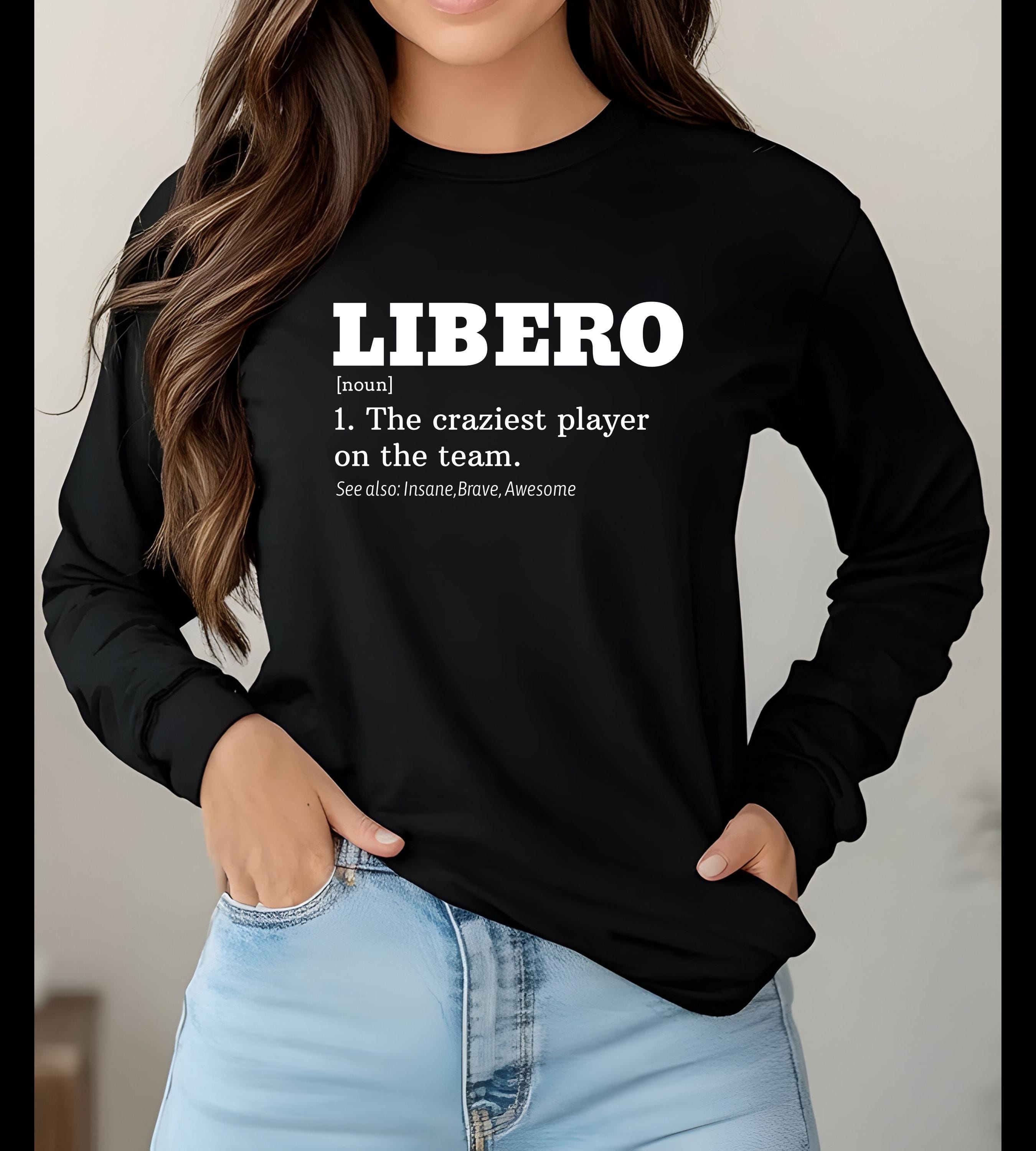 Libero Definition Long-sleeve Volleyball T-shirt – Crazy Player