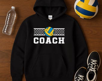 Sweat à capuche pour entraîneur de volley-ball | Cadeau de vêtements de sport