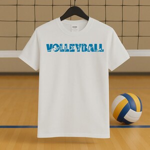 Volleyball Silhouette Short-Sleeve Unisex T-Shirt, Volleyball Merch, Volleyball Shirt, Volleyball Gift Idea, Volleyball Players
