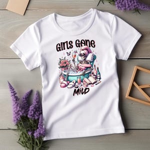 Girls Gone Mild Bachelorette Shirt – Funny Skeleton Spa Tee for Bridal Party, Bridesmaid Gift, Girls Weekend T-Shirt