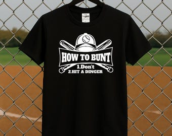 Funny Baseball T-Shirt: Hit a Dinger Quote, Softball Humor Apparel