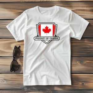 Grappig Canada-T-shirt, ontwerp esdoornbladschild
