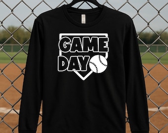 Vintage Baseball Long Sleeve Shirt | Game Day Tee