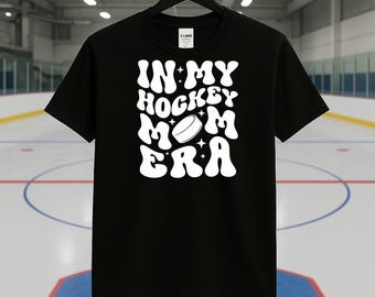 T-shirt de l'ère des mamans de hockey | Cadeau amusant pour les mamans sportives