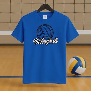 Volleyball Cartoon Unisex T-shirt I Volleyball T-Shirt for Players | Stylish Volleyball Graphic Tee | Perfect Gift for Volleyball Lovers