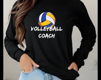 Personalisiertes Beachvolleyball-Trainer-Langarm-Shirt