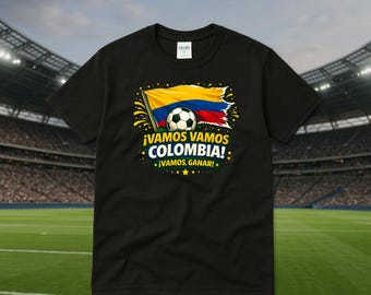 Colombia Soccer Fan Shirt | Vamos Colombia Shirt | Colombian Football Tee | National Team Supporter Shirt | Game Day Fan Gift