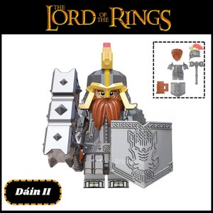 Dáin II - Custom Art Building Block Minifigurines Hobbit Lord of the Rings -